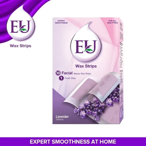 EU Facial Wax Strip Lavender 10 Strips