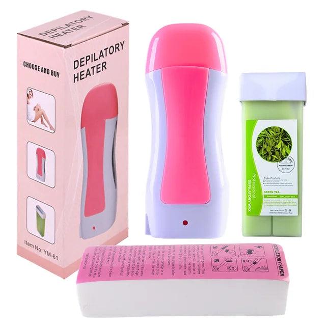 Roll-On Cartridge Depilatory Paraffin Wax Heater Set machine