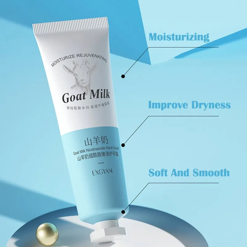 Exgyan - Long Lasting Moisturizing Goat Milk Smooth Hand Cream 30g