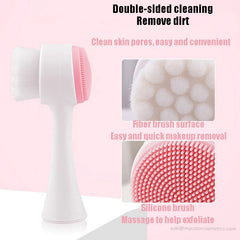 3D Double Sides Multifunctional Silicone Massage Brush