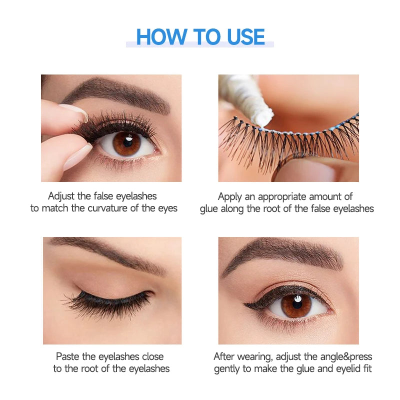 False Eyelashes Glue Clear-white