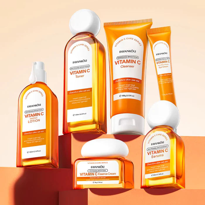 Fayankou 6 in 1 Vitamin C Facial Kit Skin Care Set