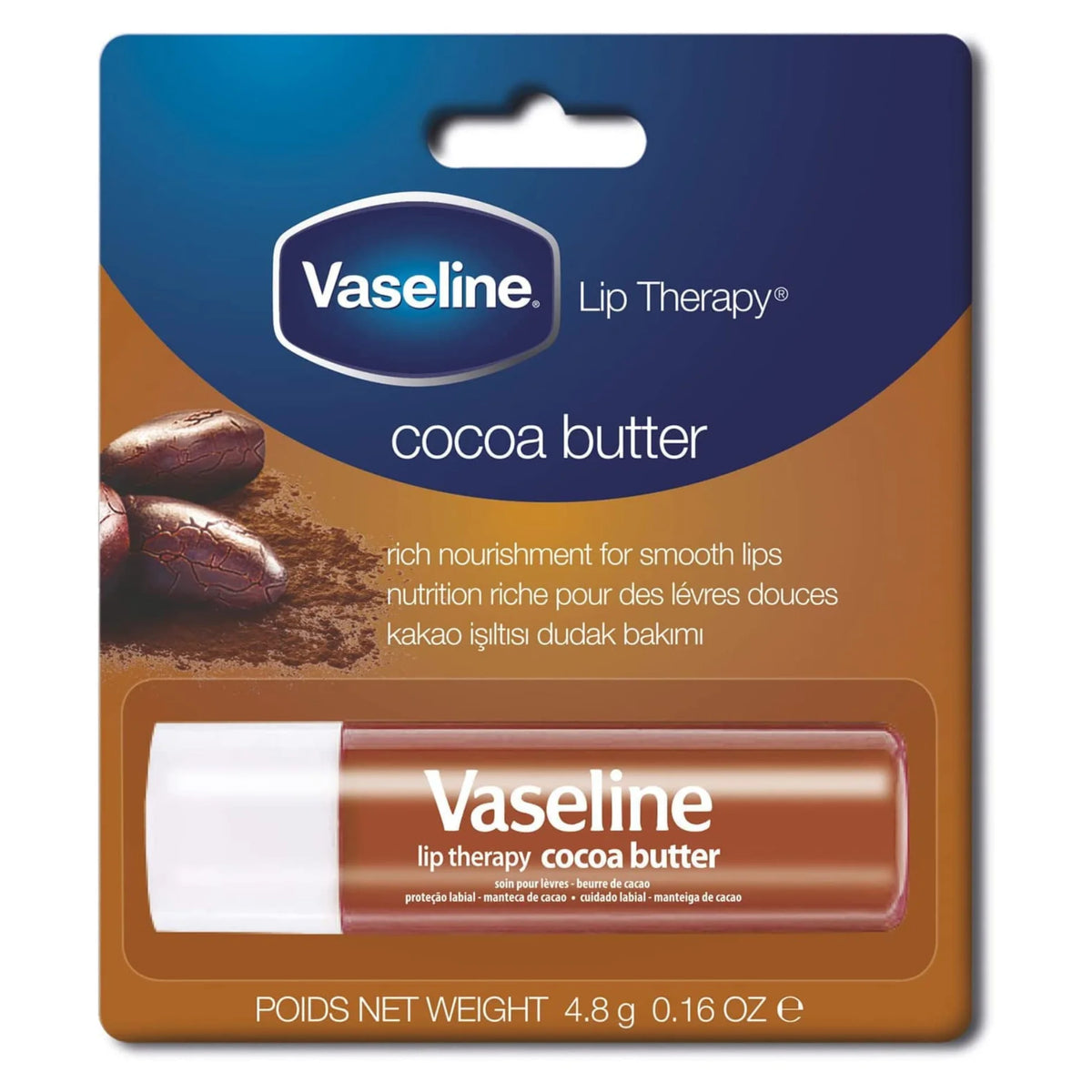 Vaseline Lip Care Cocoa Butter Rich Nourishment, 4.8gm