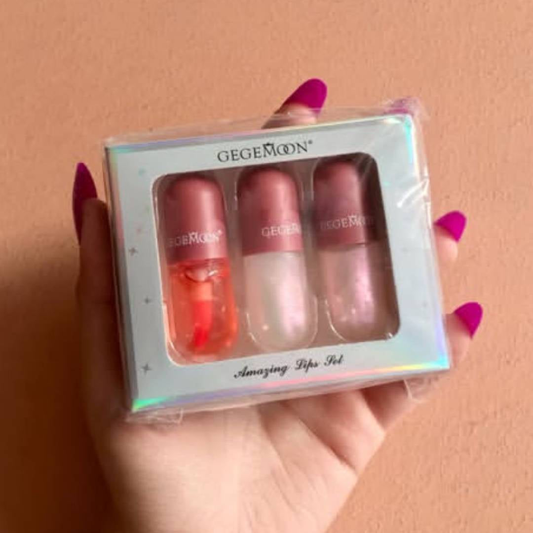 Gegemoon 3pcs Lip Oils Set