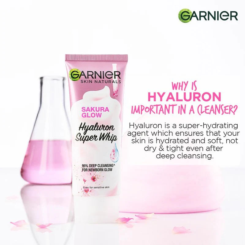 Garnier Sakura Glow Hyaluron Super Whip Foam 100ml