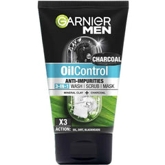 Garnier Men Oil Control 3-in-1 Charcoal Foam 100ml