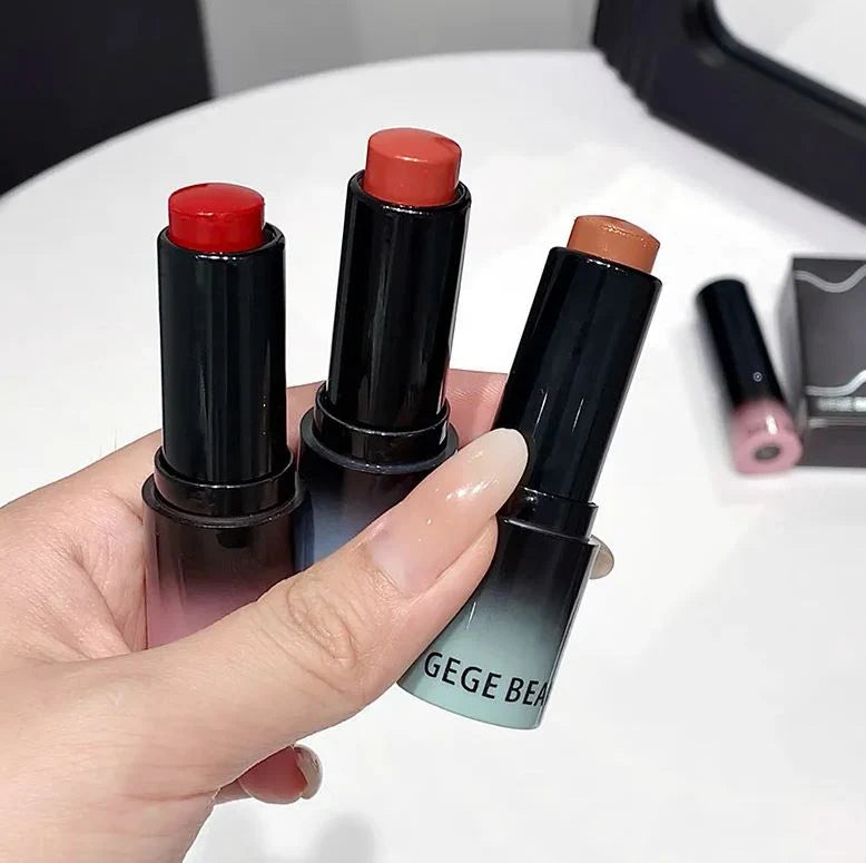 Gege Bear - 2 in 1 Moisturizing Velvert Mist Lip & Cheek And Liquid Shiny Lip Tint - 3 Colors