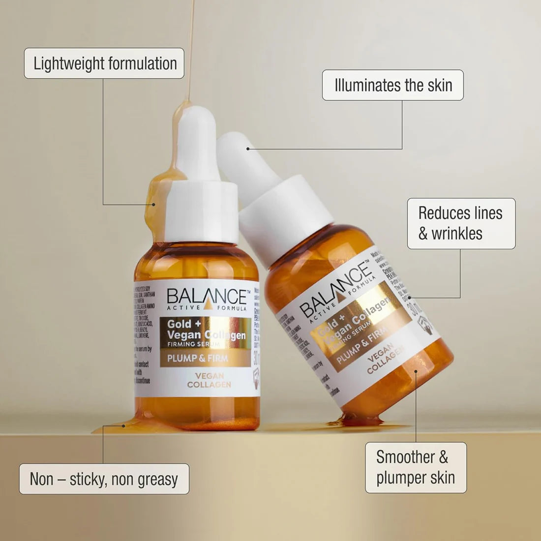 Balance Active Formula  Gold + Marine Collagen Rejuvenating Serum - 30ml