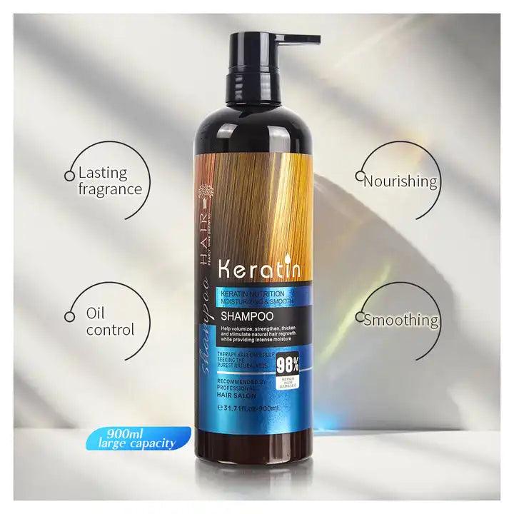 Keratin Moisturizing & Smooth Shampoo and Conditioner