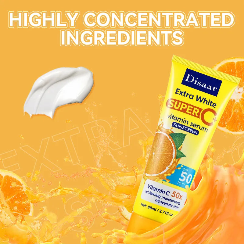 Disaar Natural Glow Sunblock Anti- UVA/UVB Sun Screen Cream SPF 50 - 80ml