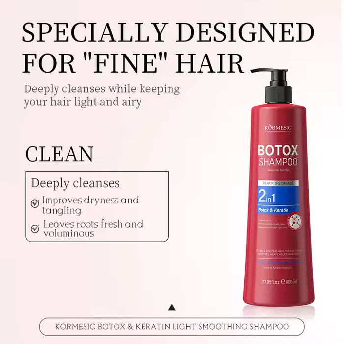 Kormesic 2 in 1 Botox Keratin Shampoo - 800ml