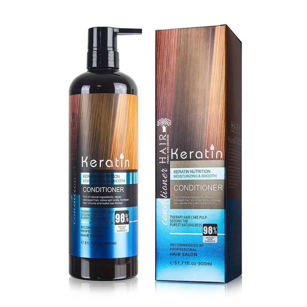 Keratin Moisturizing & Smooth Shampoo and Conditioner