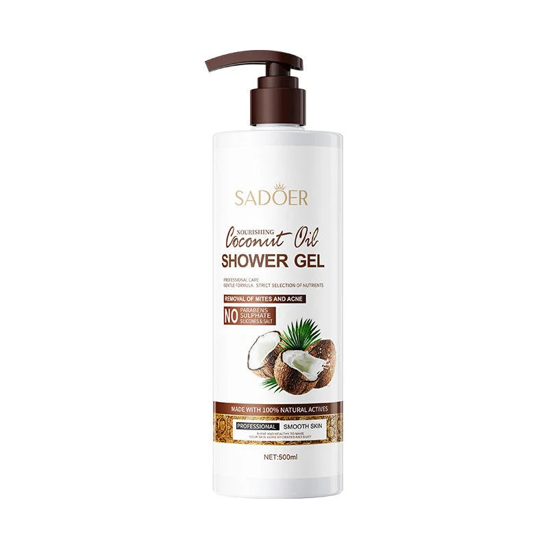 SADOER Nourishing Coconut Oil Mites & Acne Removal Shower Gel 500ml