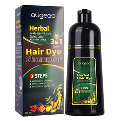 AUGEAS 3-in-1 Herbal Hair Color Shampoo – 500ml