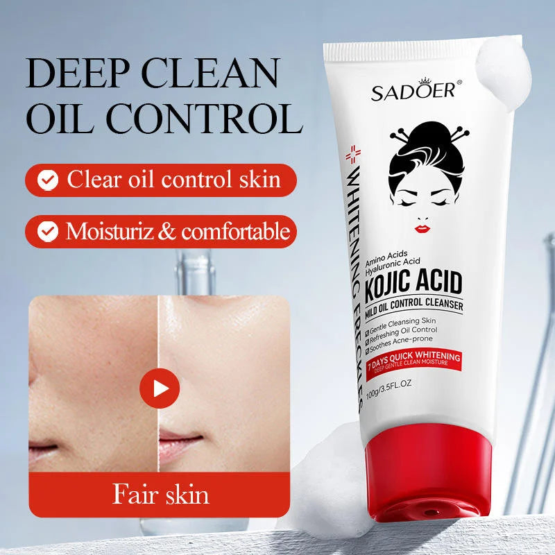 Sadoer Amino Acids Hyaluronic acids Kojic acid Mild Oil Control Cleanser