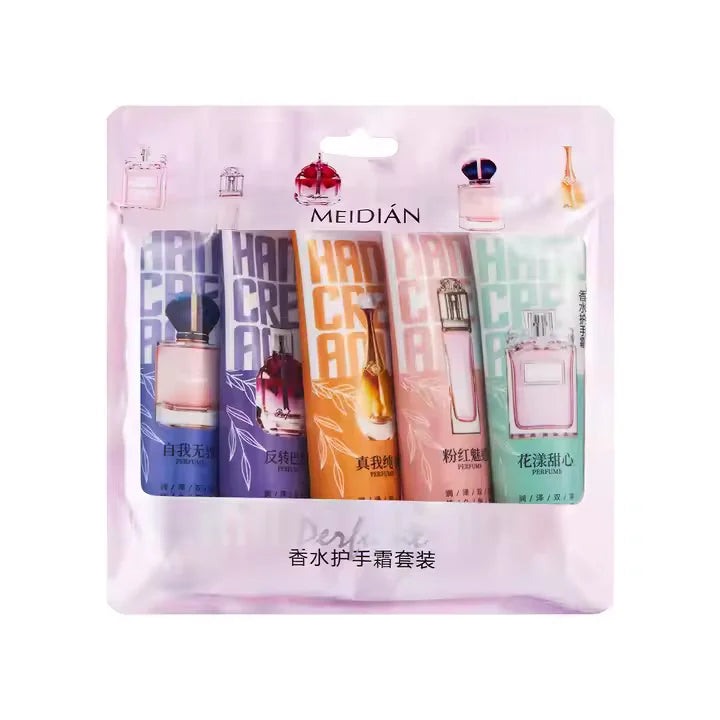 Meidian Perfume Hand Cream Set (Pack of 5)