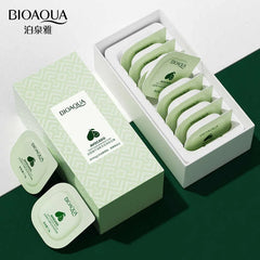 Bioaqua 8pcs/box Mud Mask Clean Mung Bean Remove Blackhead - 7.5g x 8