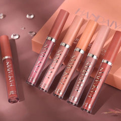 Handaiyan 6-Piece Matte Liquid Lipstick Multicolour