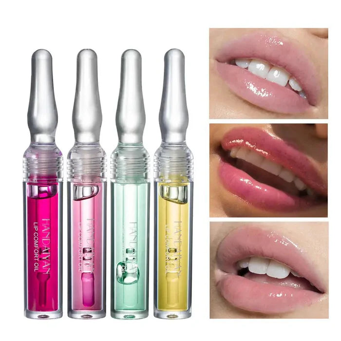 HANDAIYAN Moisturizing Transparent Small Ampoule Lip Gloss - 6 Pcs Set