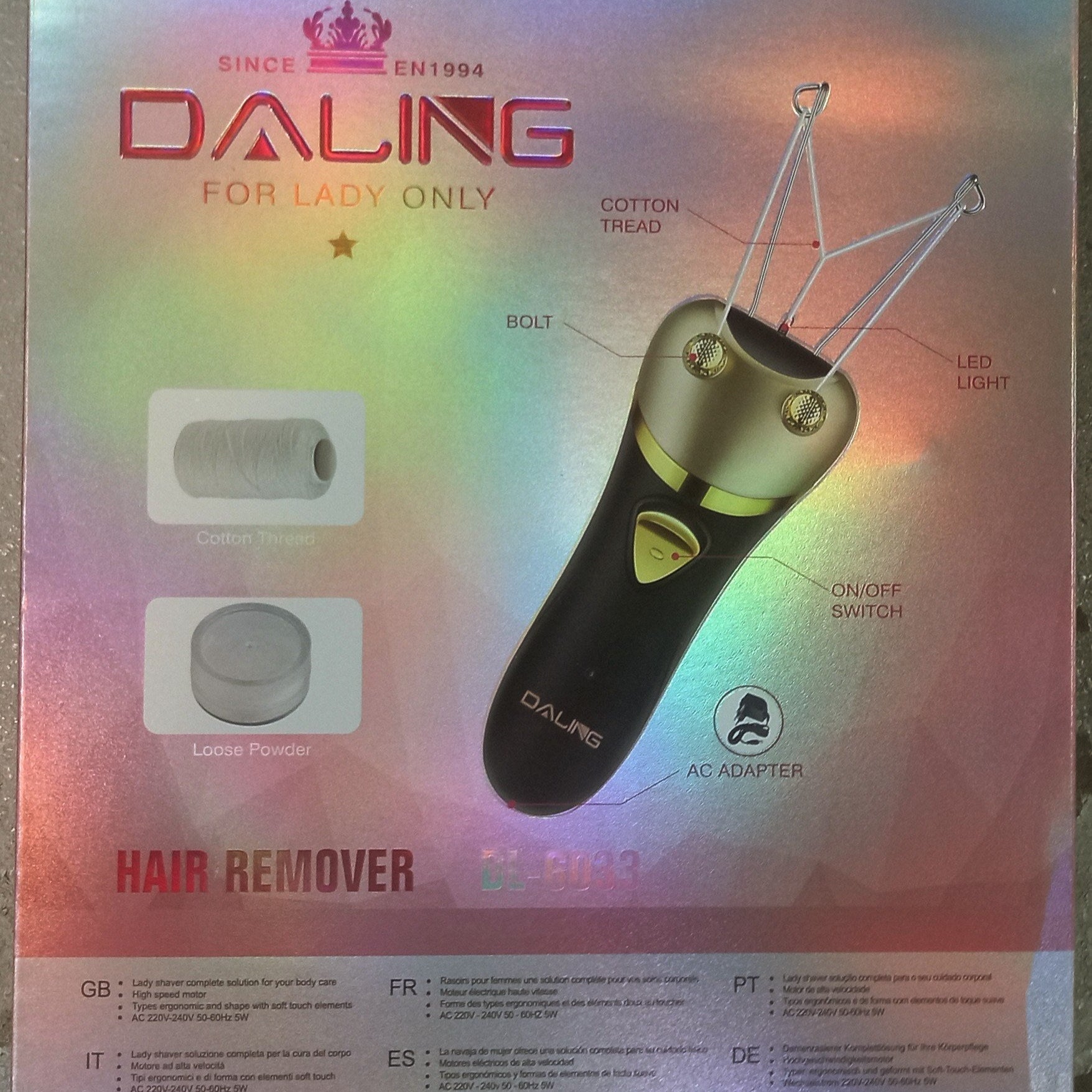 Daling Rechargeable Hair Threading Machine DL-6033