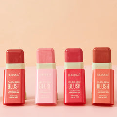 Pack of 4 Hudamoji On the Glow Makeup Blush Stick