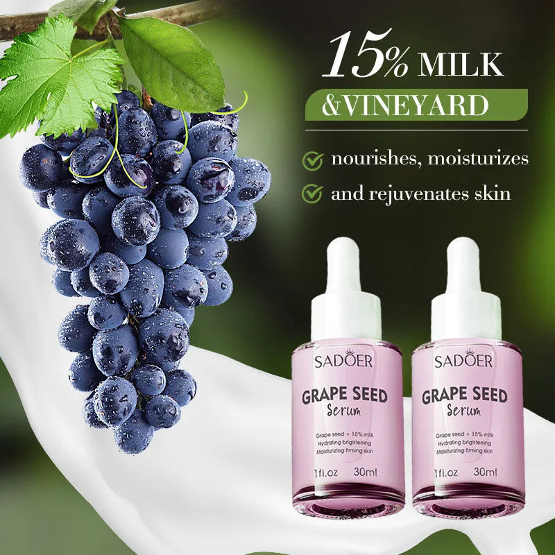 SADOER Grape Seed With Vitamin C & Glycerin Milk Whitening & Anti-Wrinkle - 30ml