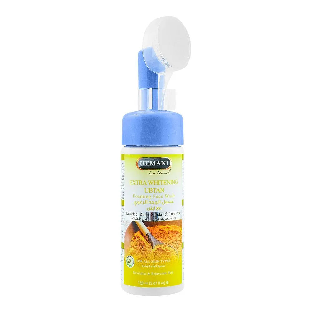 Hemani Extra Whitening Ubtan Foaming Face Wash, For All Skin Types - 150ml