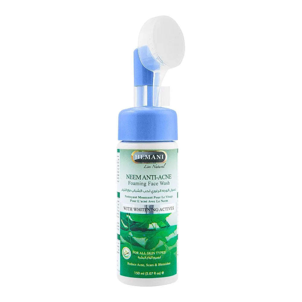 Hemani Neem Anti-Acne Foaming Face Wash, For All Skin Types - 150ml