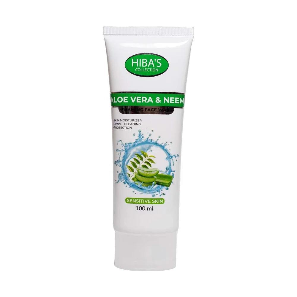 Hiba’s Collection Aloe Vera & Neem Foaming Face Wash – 100ml