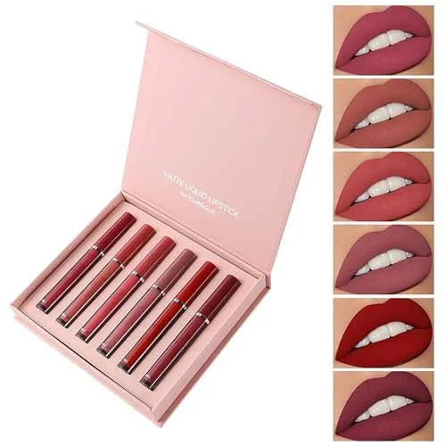 Mocallure Matte Liquid Lipgloss 6Pcs Pack