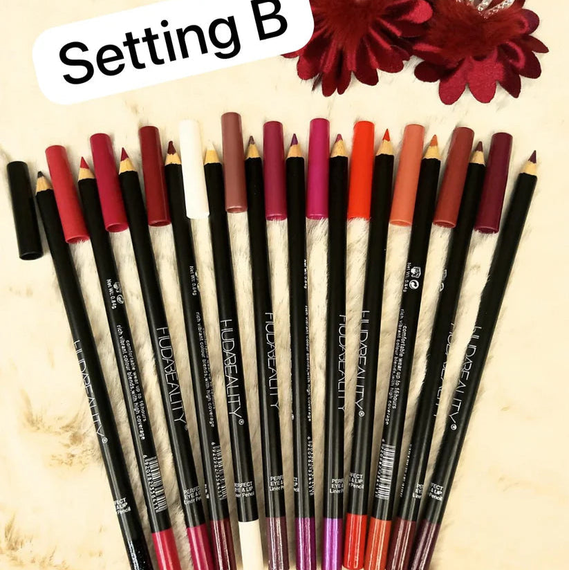 Huda Beauty Lip Pencils Pack of 12