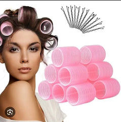 Plastic Hair Rollers for Easy Styling (6-pack)