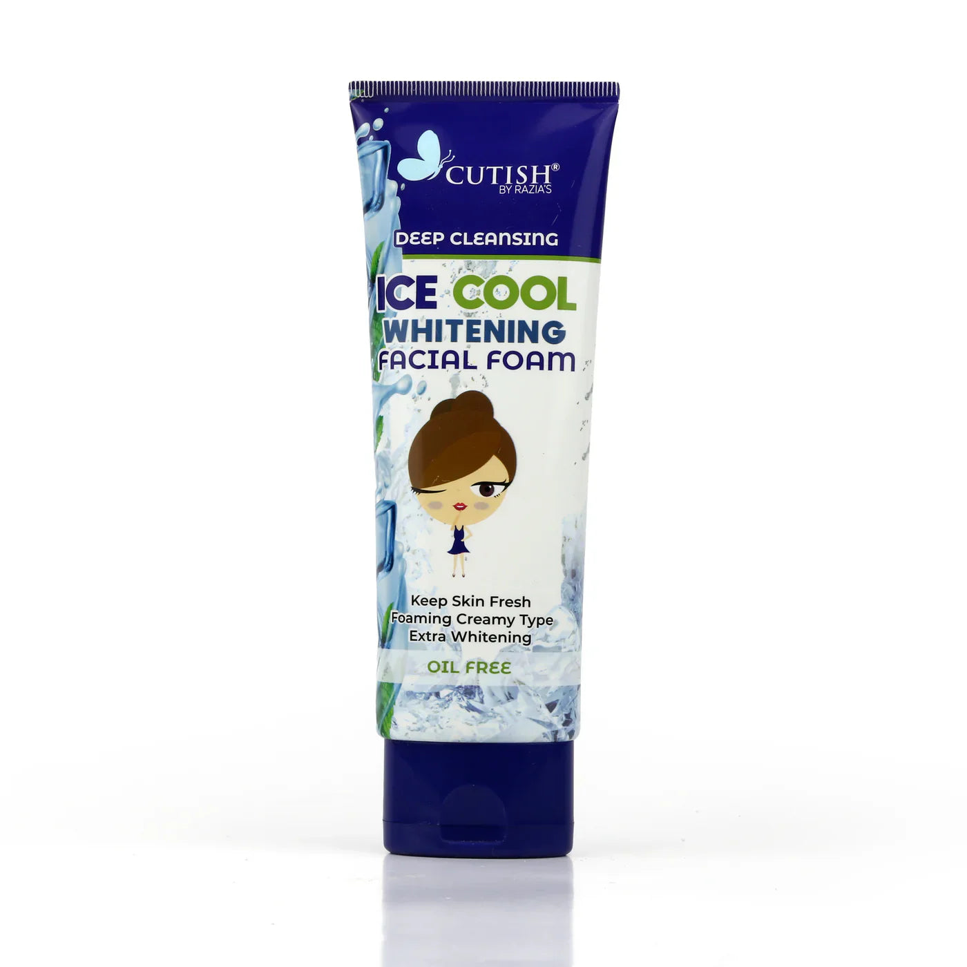 Cutish Ice coal Whitening Facial Foam - 100g