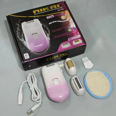 NIKAI 3 In1 Women Epilator Electric Female Hair Removal Lady Shaver