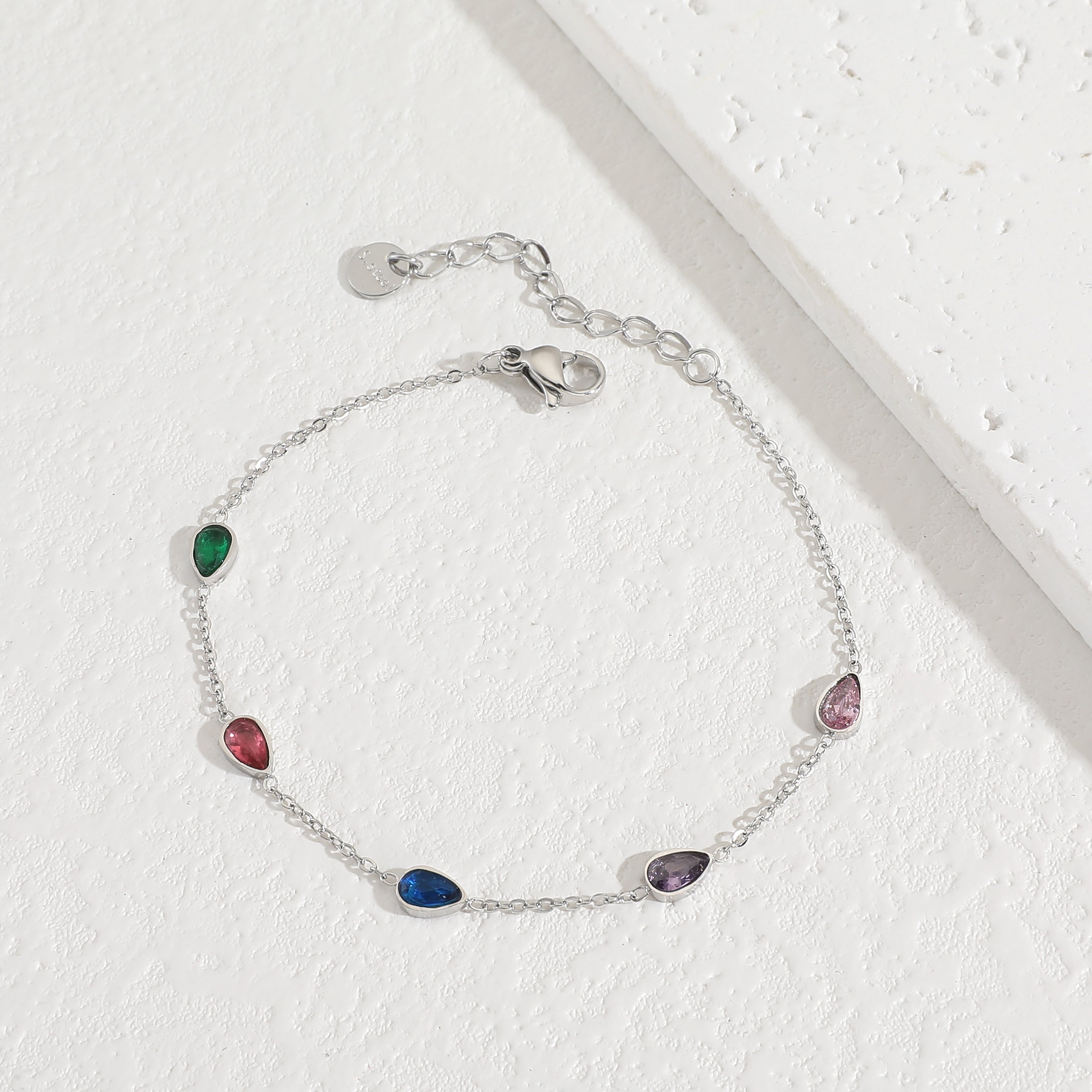 Silver Multi stone Bracelet