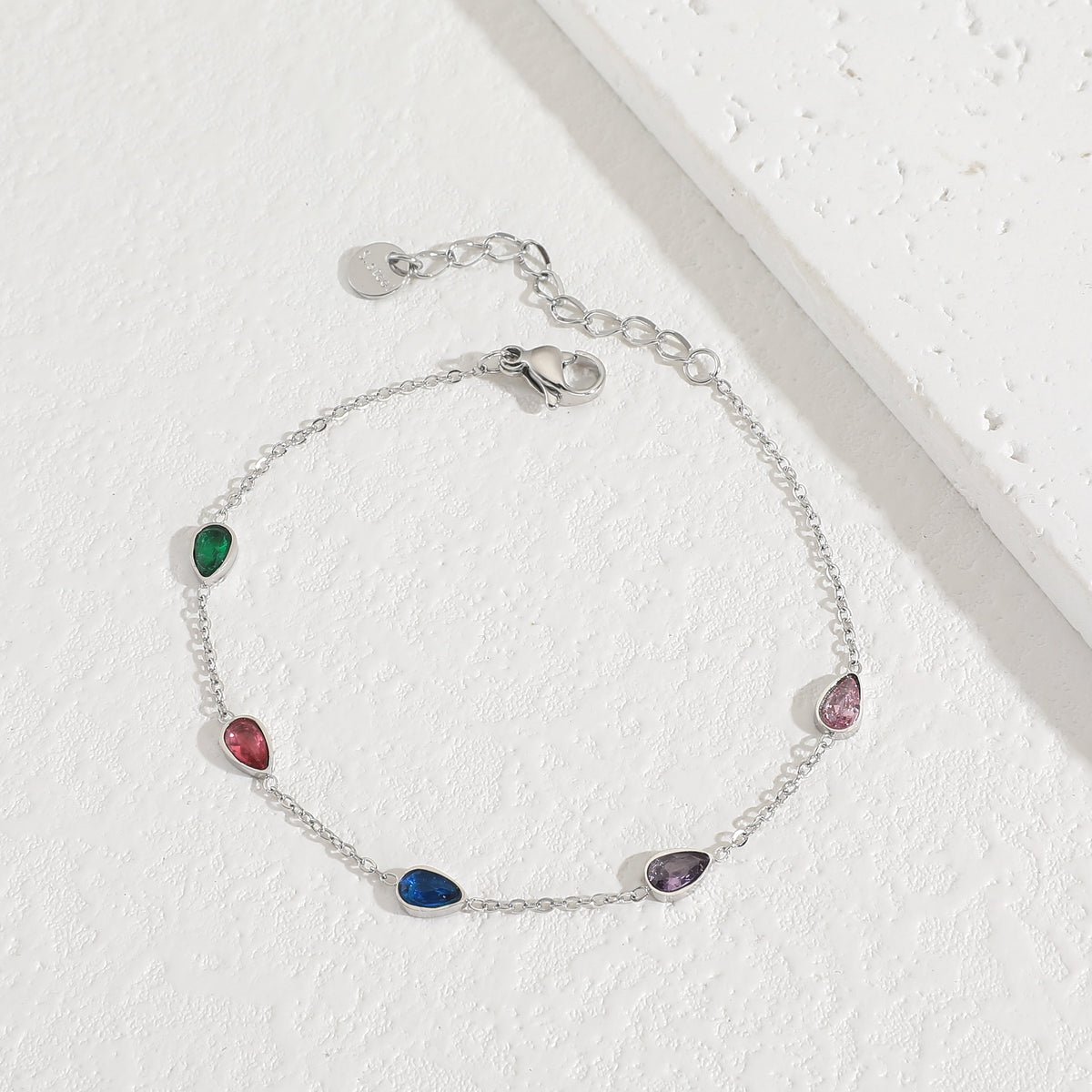 Silver Multi stone Bracelet