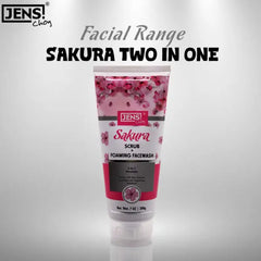 Jens Choy Sakura Scrub + Foaming Face Wash (200gm)