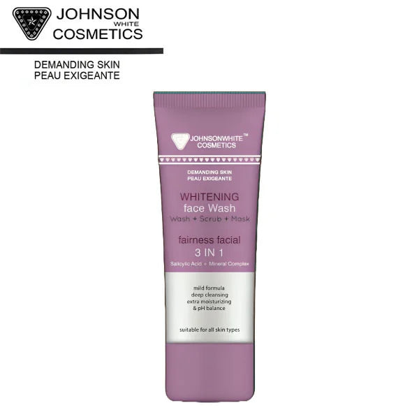 Johnson White Cosmetics Whitening Face Wash 3in1 (100ml)