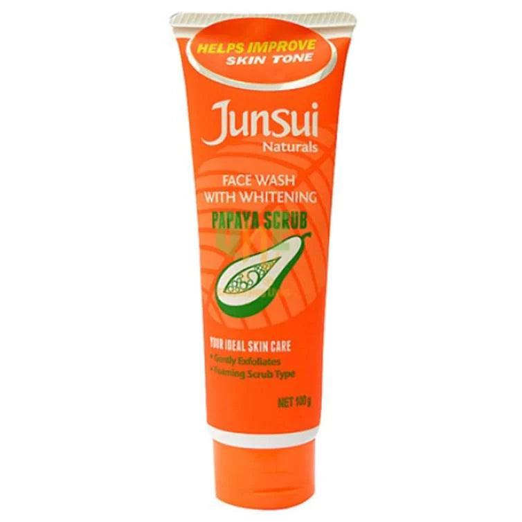 Junsui Face Wash with Whitening Papaya Scrub