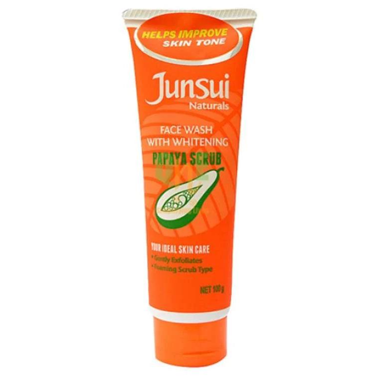 Junsui Face Wash with Whitening Papaya Scrub Ameena.pk™️