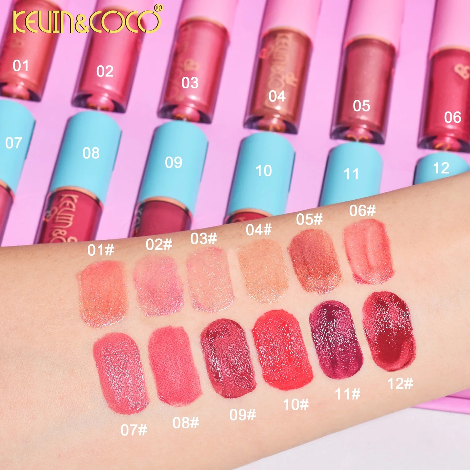 Kevin & Coco 12-Color Start Now Lip Gloss Set