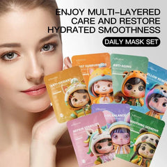 KORMESIC Cartoon Design Style Deep Moisturizing Brightening Facial Mask