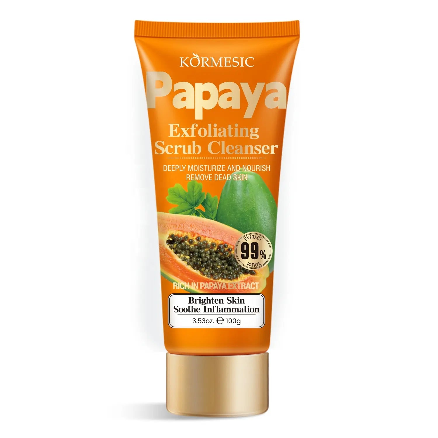 KORMESIC Papaya Exfoliating Scrub Cleanser 100g Ameena pk kormesic-papaya-exfoliating-scrub-cleanser-100g-ameena-pk