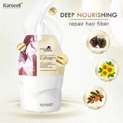 Karseell Collagen Hair Treatment Mask - Deep Repair Conditioning Argan Oil Collagen Hair Mask 500ml