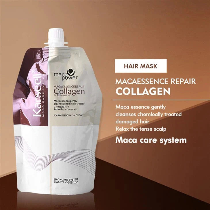 Karseell Collagen Hair Treatment Mask - Deep Repair Conditioning Argan Oil Collagen Hair Mask 500ml