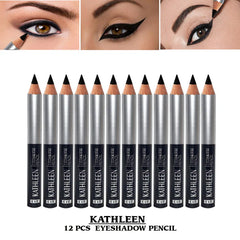 Kathleen 12pcs Black Jumbo Eye liner Pencil