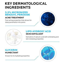 La Roche-Posay Effaclar Duo[+] SPF-30 Anti-Imperfections Cream, For Oily Acne-Prone Skin - 40ml