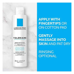 La Roche-Posay Toleriane Dermo Milky Cleanser and Makeup Remover, For Sensitive Skin, 200ml