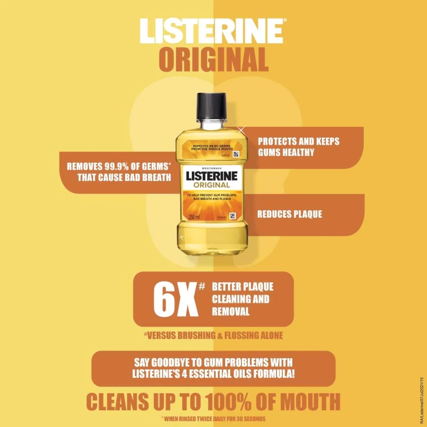 Listerine Original Mouthwash 250ml