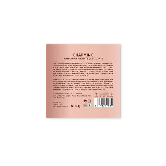 Maliao Charming Highlight Palette (4 Colors)